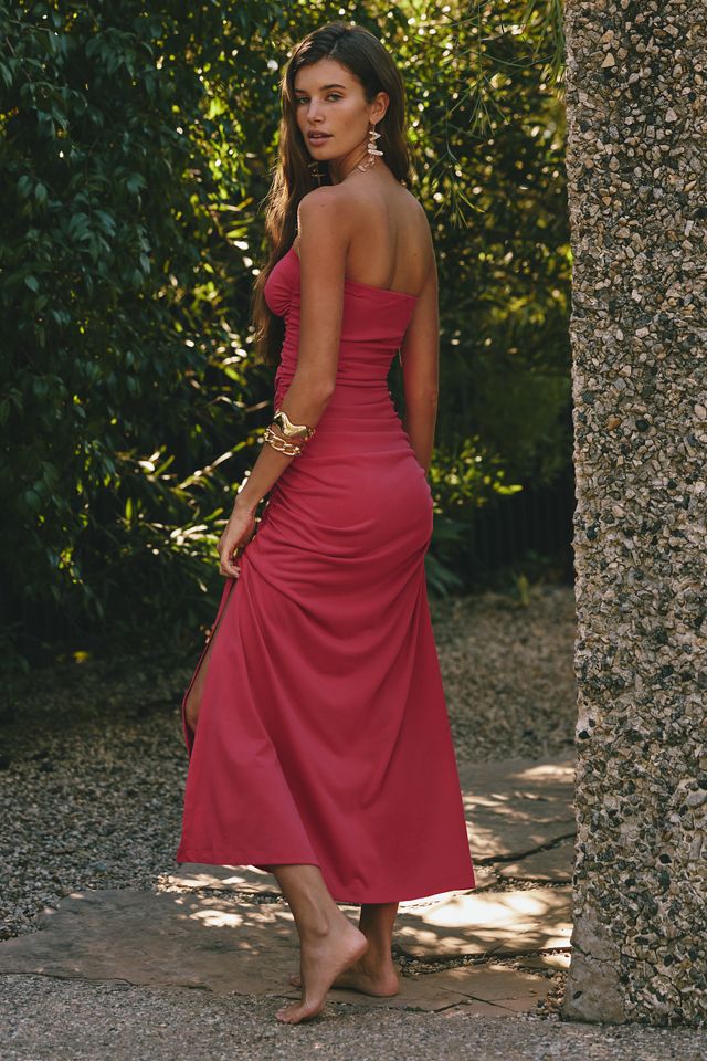 Gabbie Strapless Ruched Tube Dress by Celandine #2