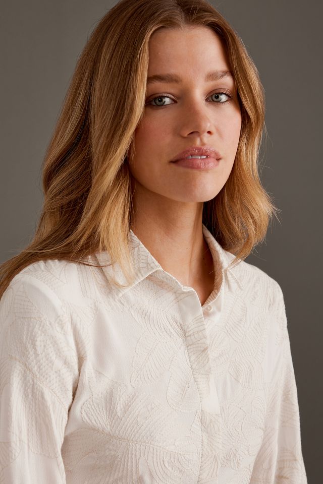 Object Lamira 3/4 Sleeve Embroidered Shirt #5