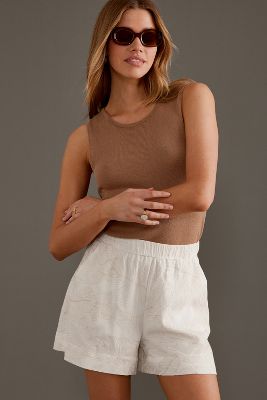 Object Lamira High-waisted Shorts In White