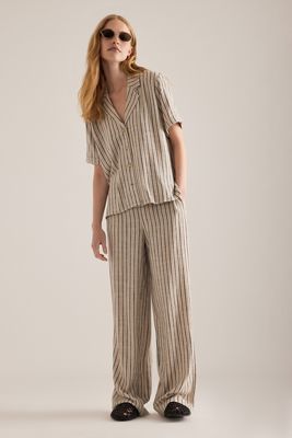 Object Pantalon large à rayures Sanne