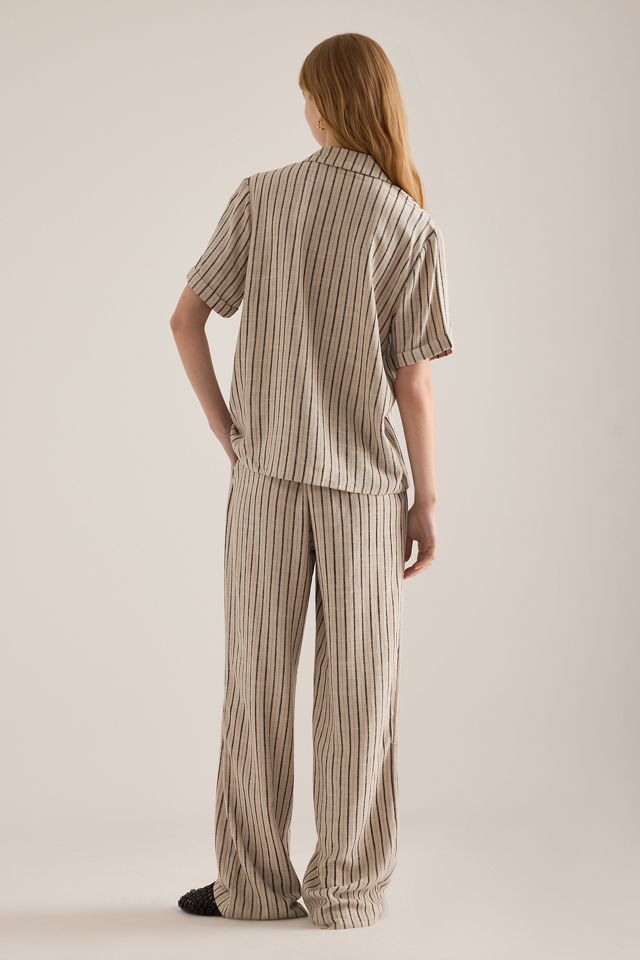 Object Sanne Stripe Wide-Leg Trousers #5
