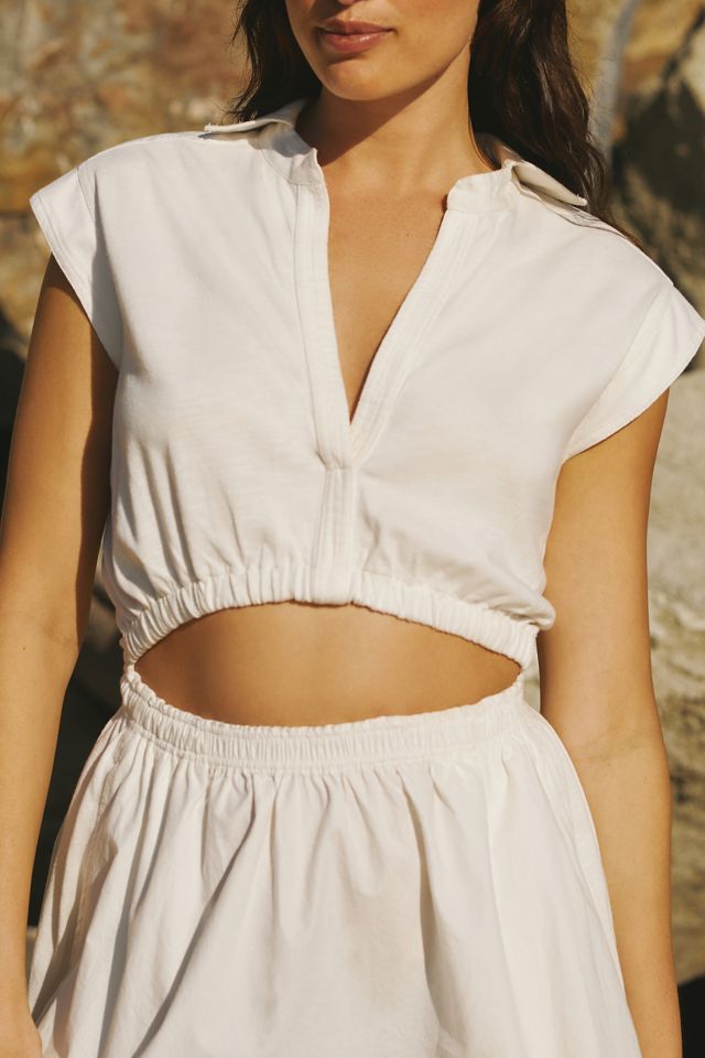 By Anthropologie Short-Sleeve Cutout Mini Dress #1