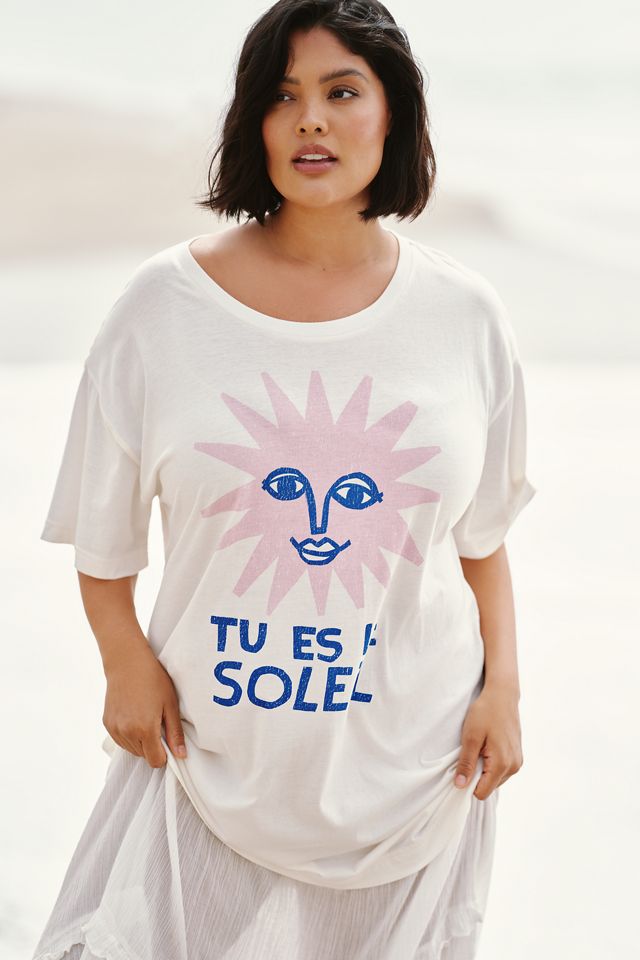 Anisa Makhoul x Celandine Graphic Tee Twofer Maxi Dress | Anthropologie