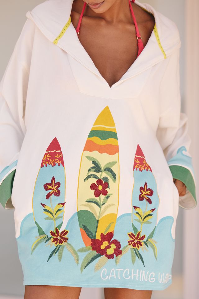 Celandine Catching Waves Poncho #3