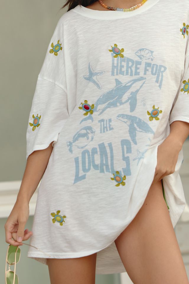 T-shirt oversize à perles Celandine Turtle Beach #3