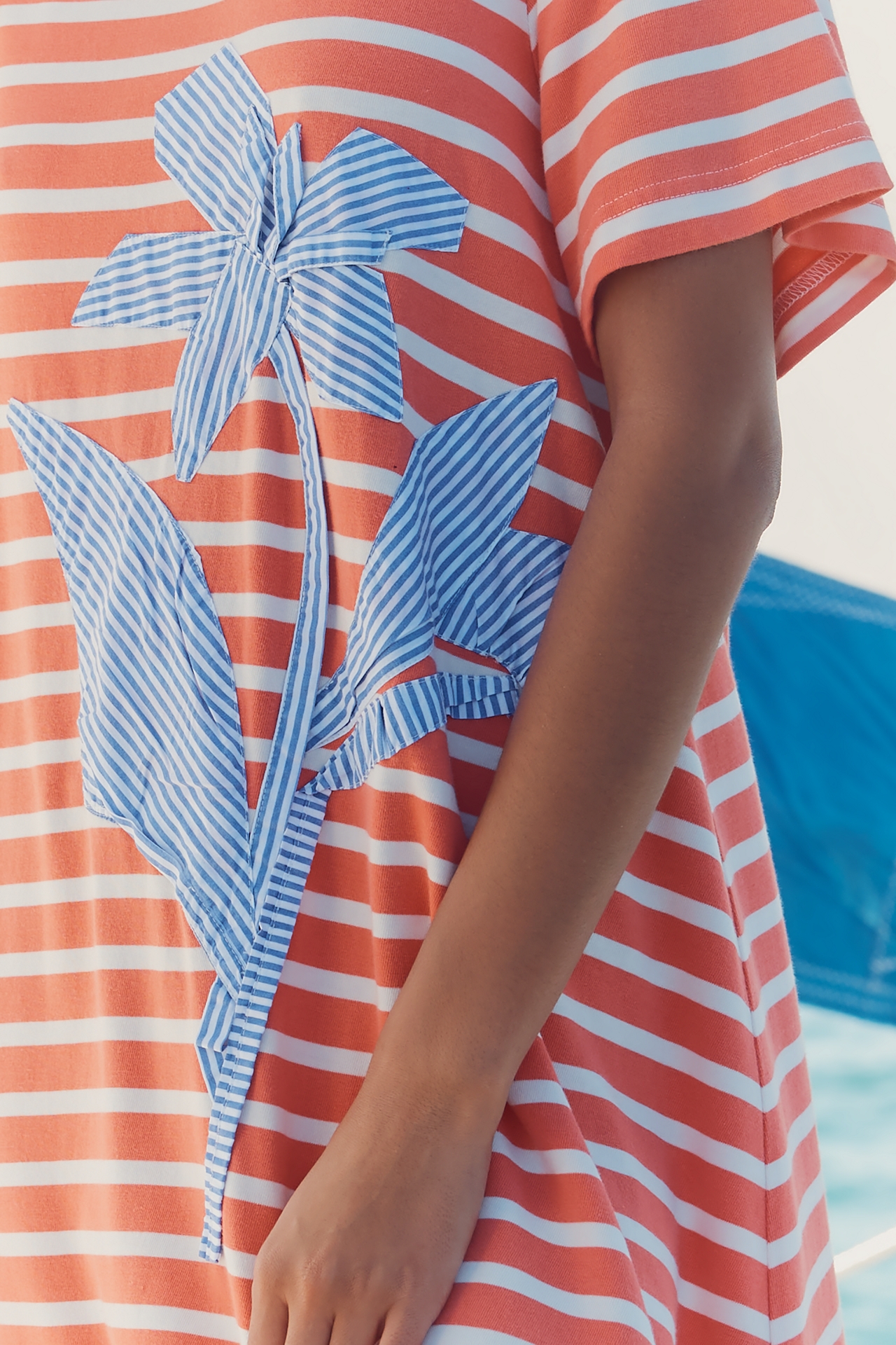 Celandine Deco Stripe T-Shirt Dress