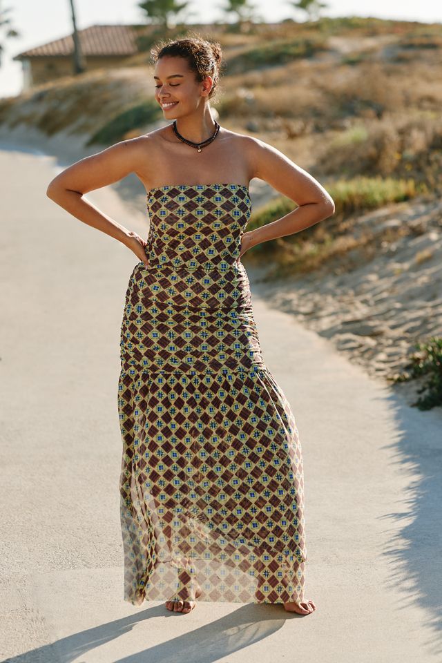 Celandine Printed Mesh Midi Dress #4