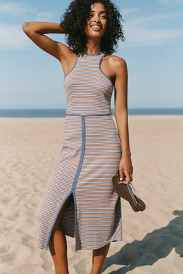 Celandine Racer-Neck Dress | Anthropologie