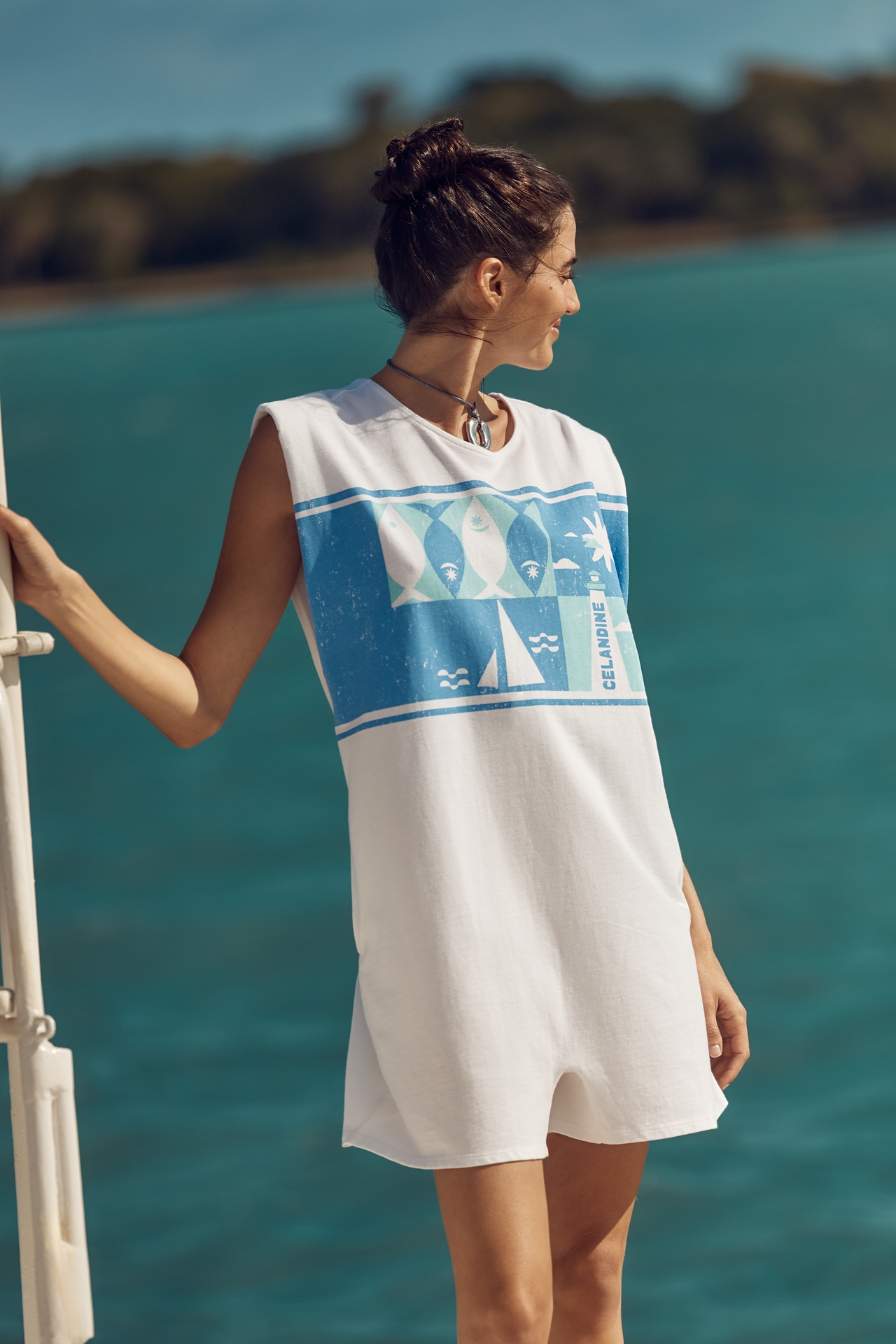 Celandine Muscle Tee Romper