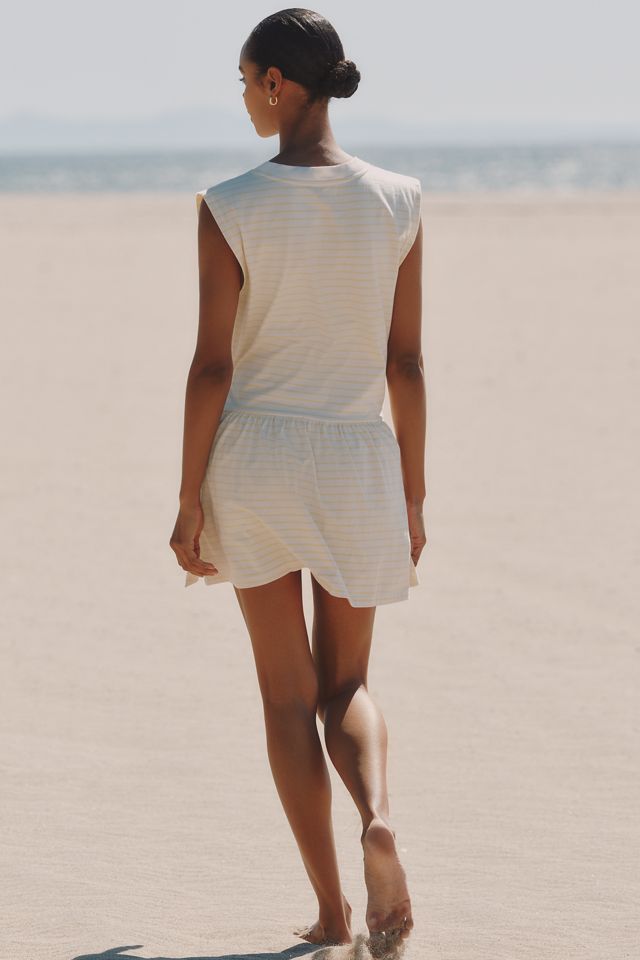 Celandine 100% Cotton Knotted Tee Mini Dress | Anthropologie