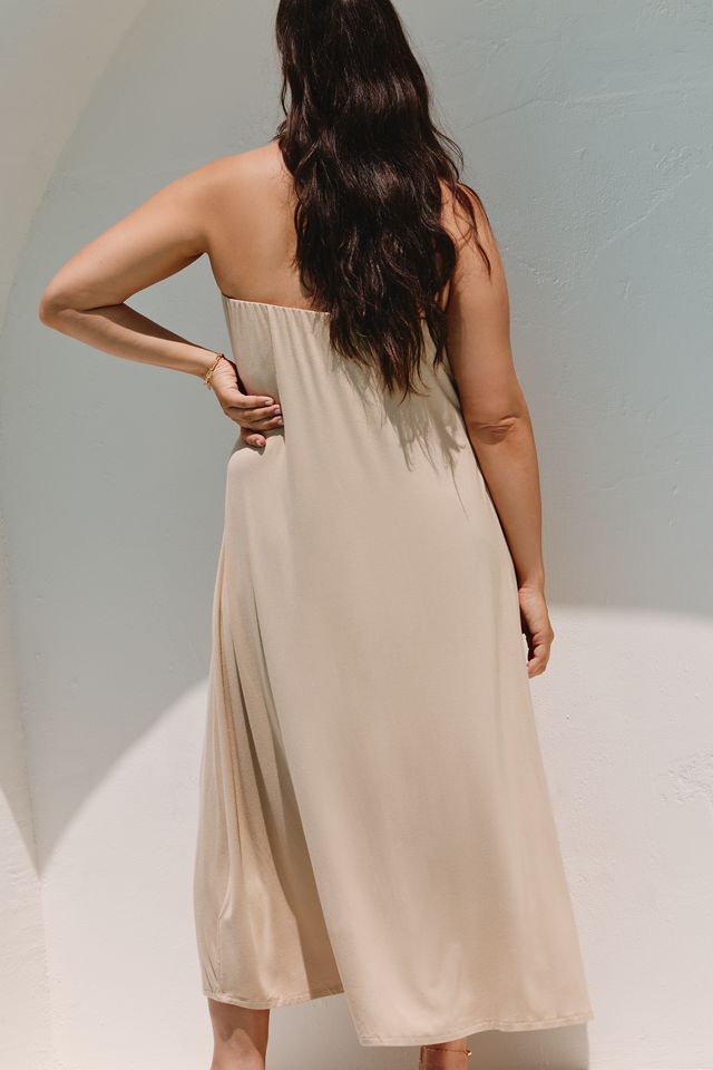 Celandine Strapless Midi Dress #4