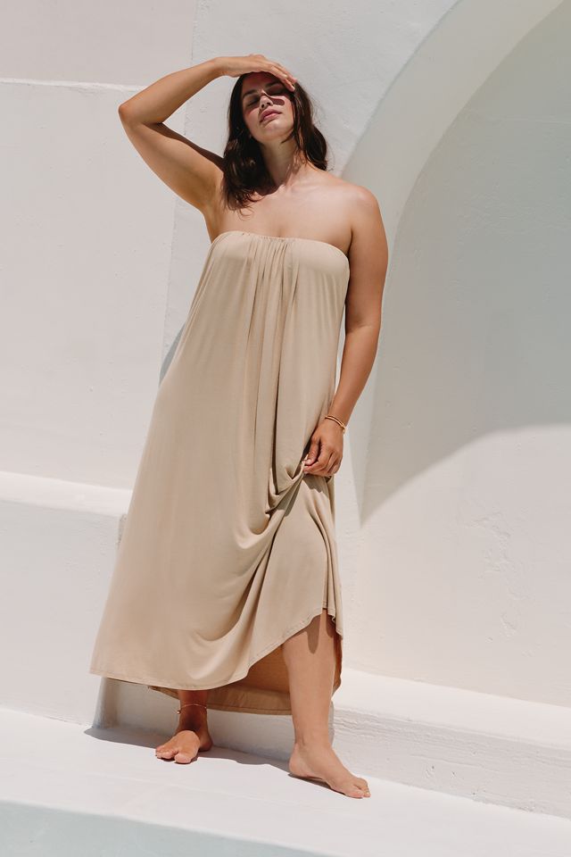 Celandine Strapless Midi Dress #3