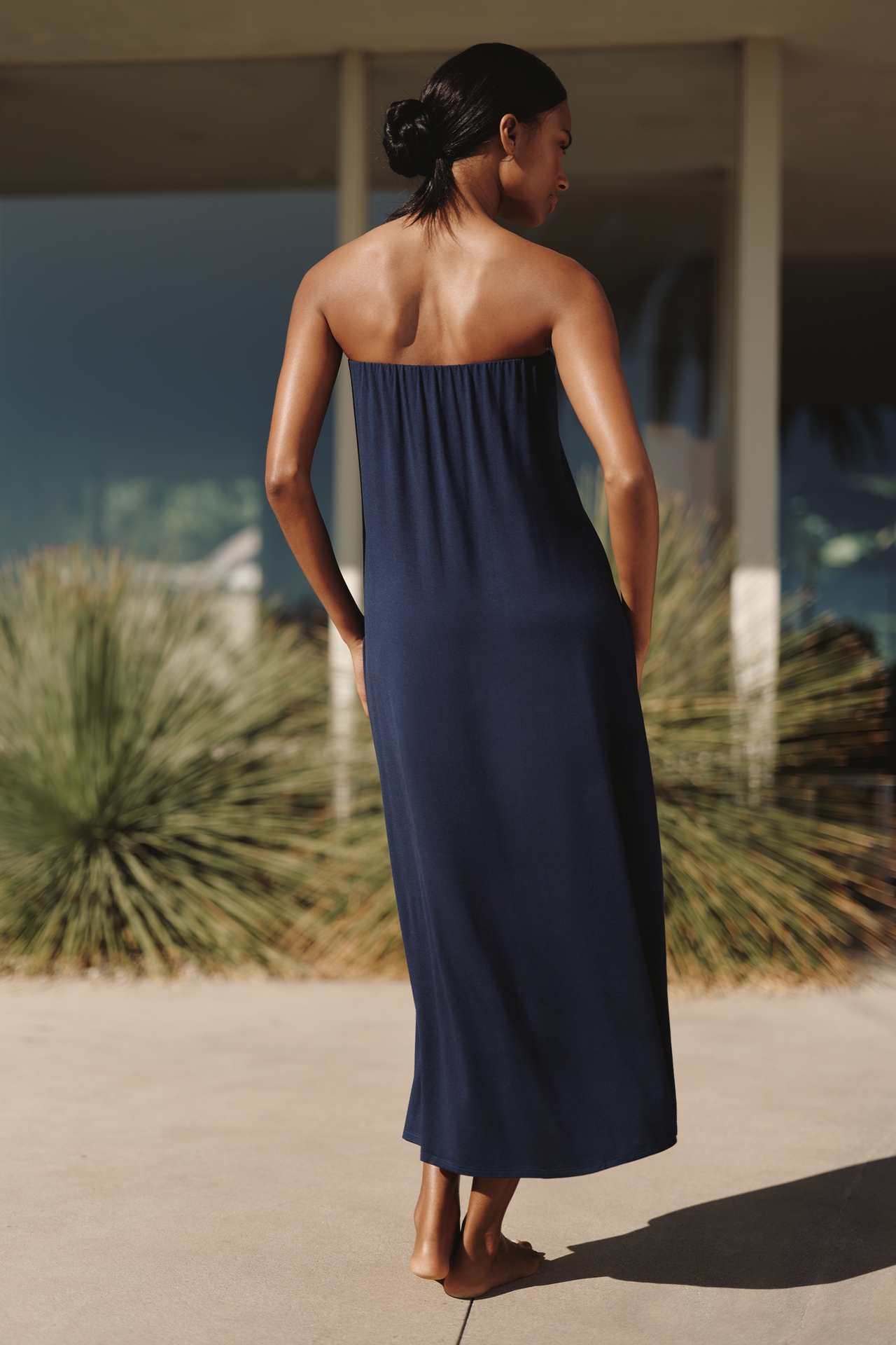 Celandine Strapless Midi Dress