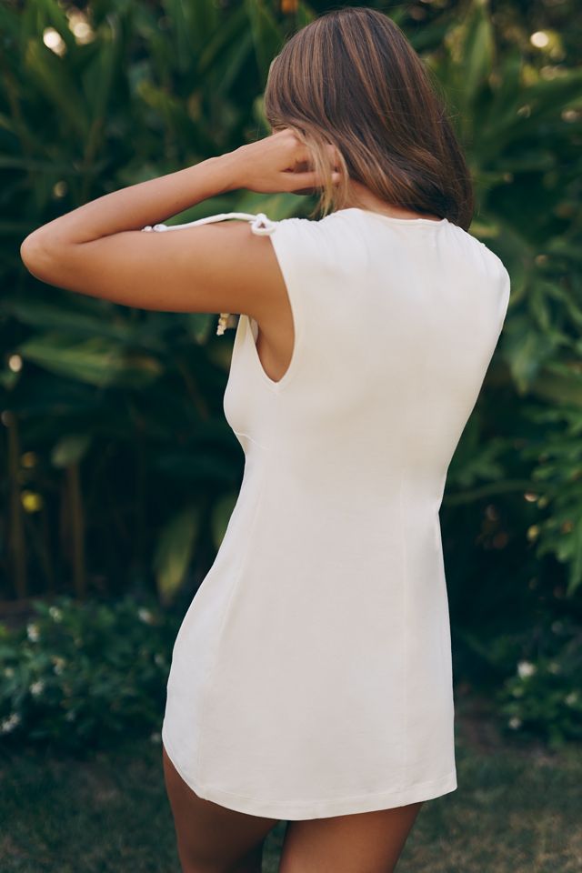 Celandine Tie-Shoulder T-Shirt Dress #1