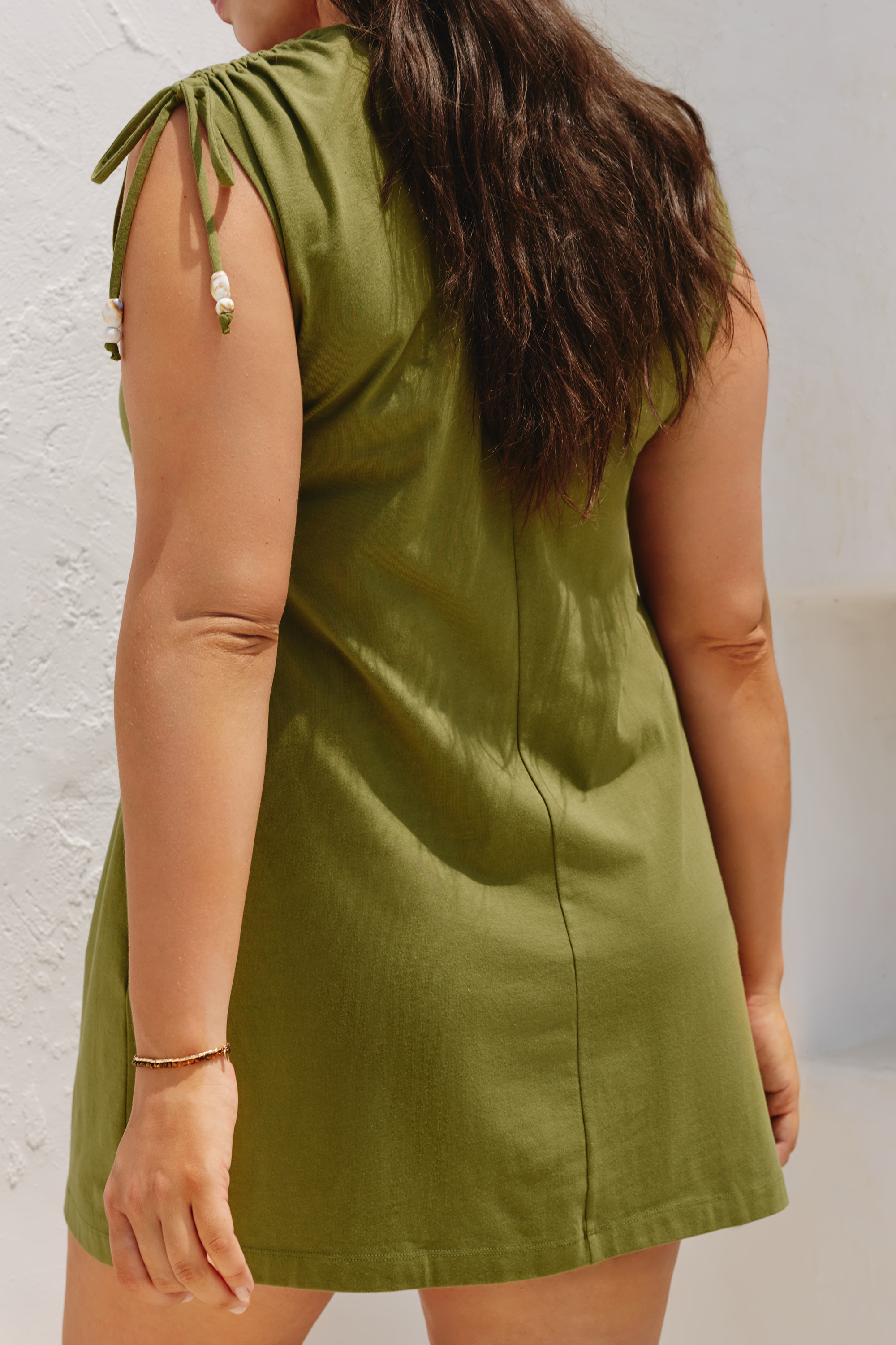 Tie-Shoulder T-Shirt Dress — Image 13