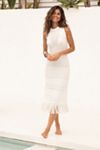By Anthropologie Sleeveless Fringe Mini Dress