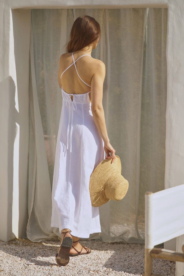 By Anthropologie Sleeveless Button-Front Midi Dress #2