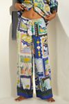 By Anthropologie Linen Wide-Leg Pants