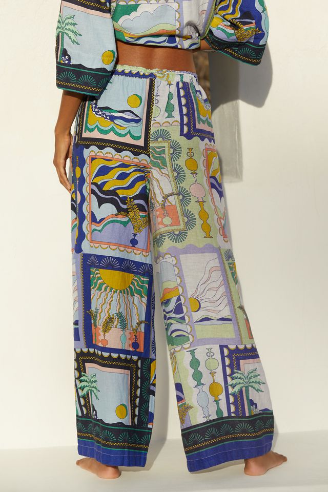 By Anthropologie Linen Wide-Leg Pants #2