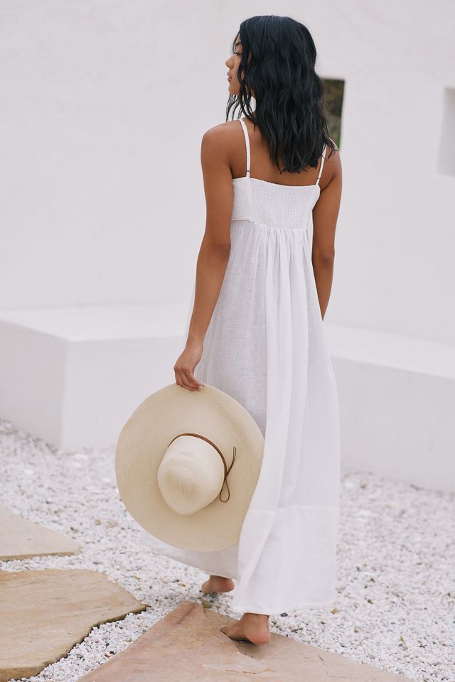 sleeveless a-line maxi dress Loving Me Sleeveless A-line Maxi Dress Oat Multi