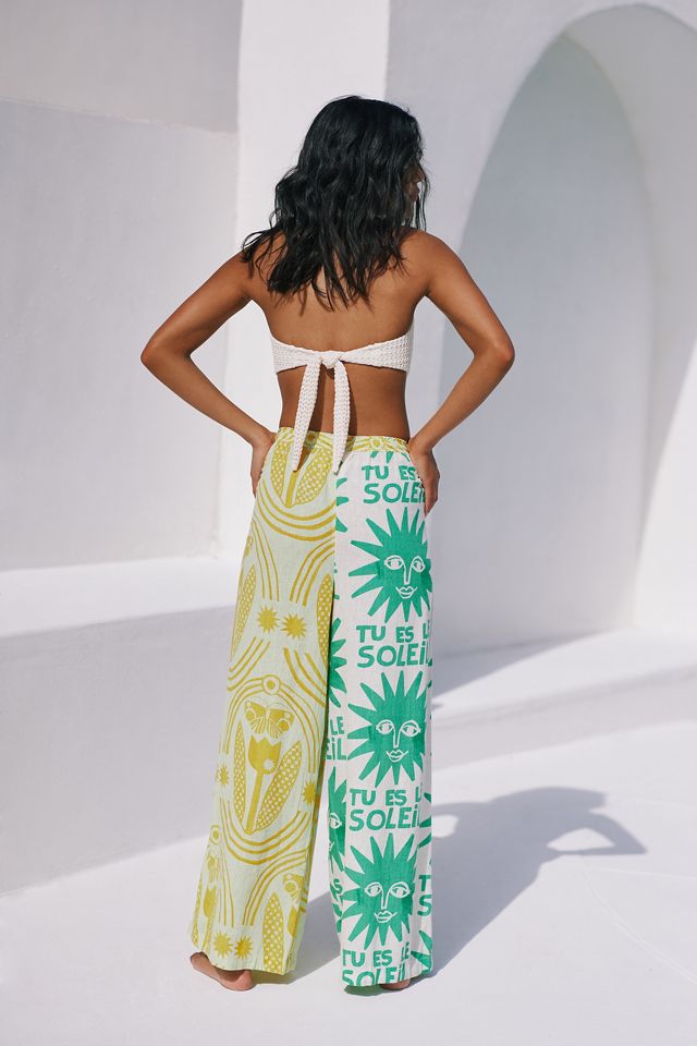 Pantalon large imprimé par Anthropologie #1