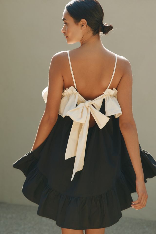 By Anthropologie Ruffle Poplin Babydoll Dress #1