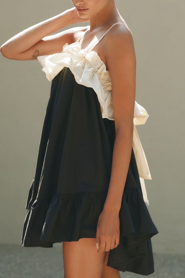 By Anthropologie Ruffle Poplin Babydoll Dress #2