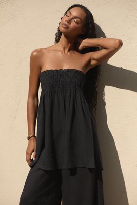 The Darcey Popover Swing Top: Linen Cotton Edition