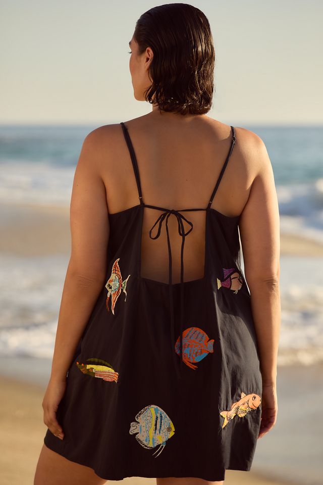 Celandine Sea Life Embroidered Mini Dress #4