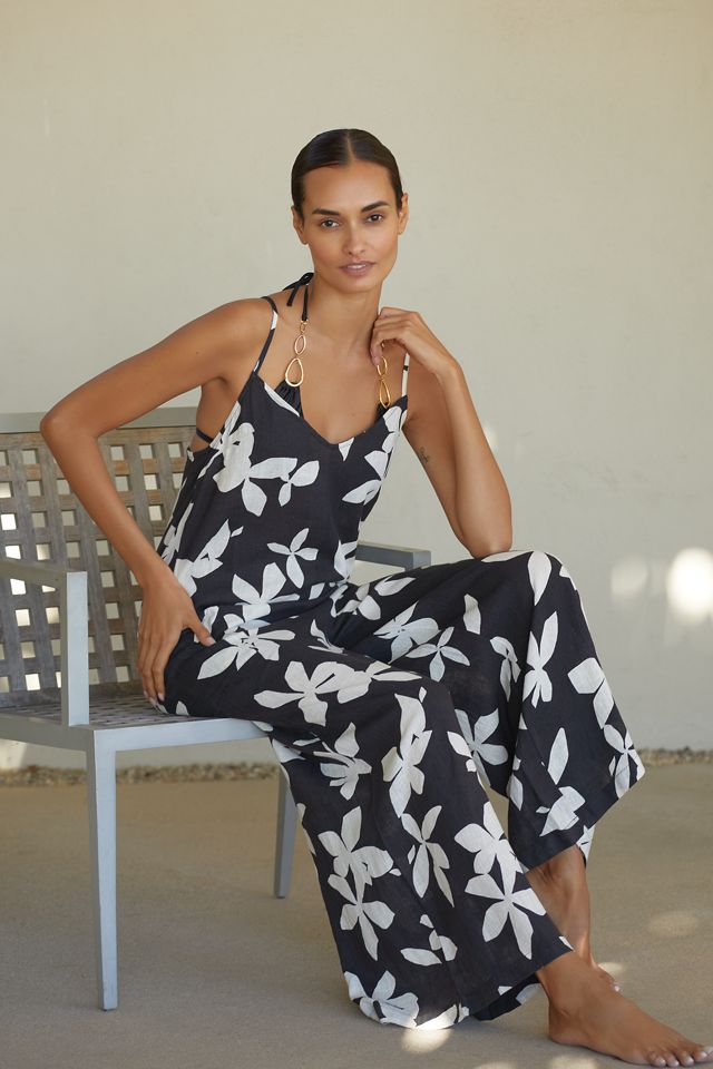 By Anthropologie Easy Linen Jumpsuit #3