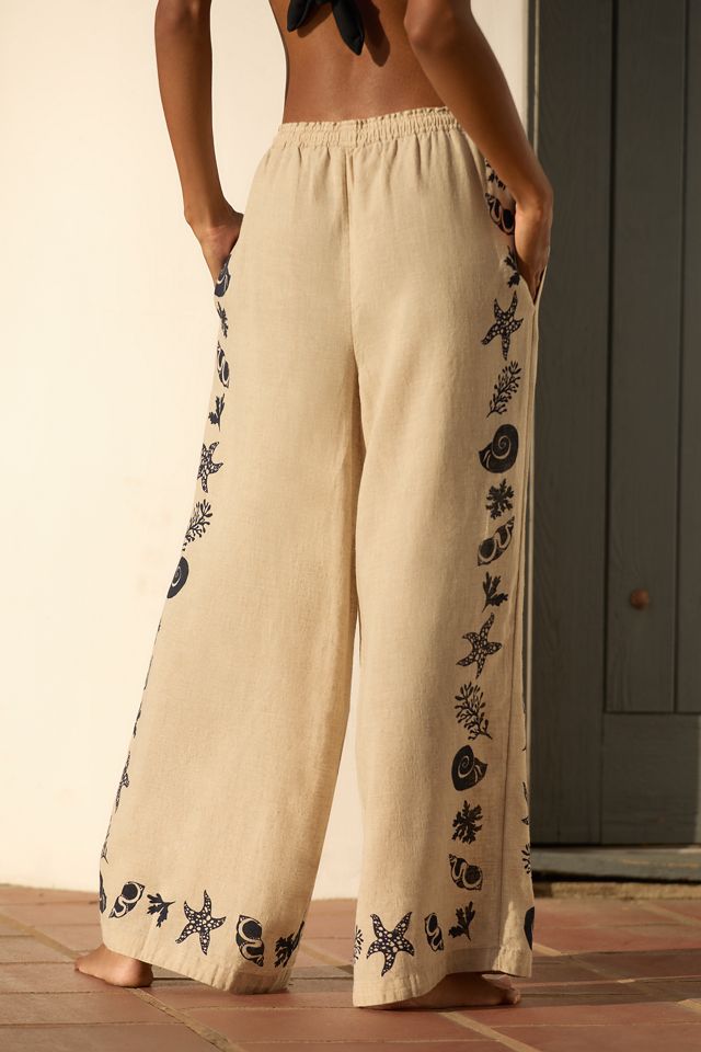 By Anthropologie Wide-Leg Linen Pants #2