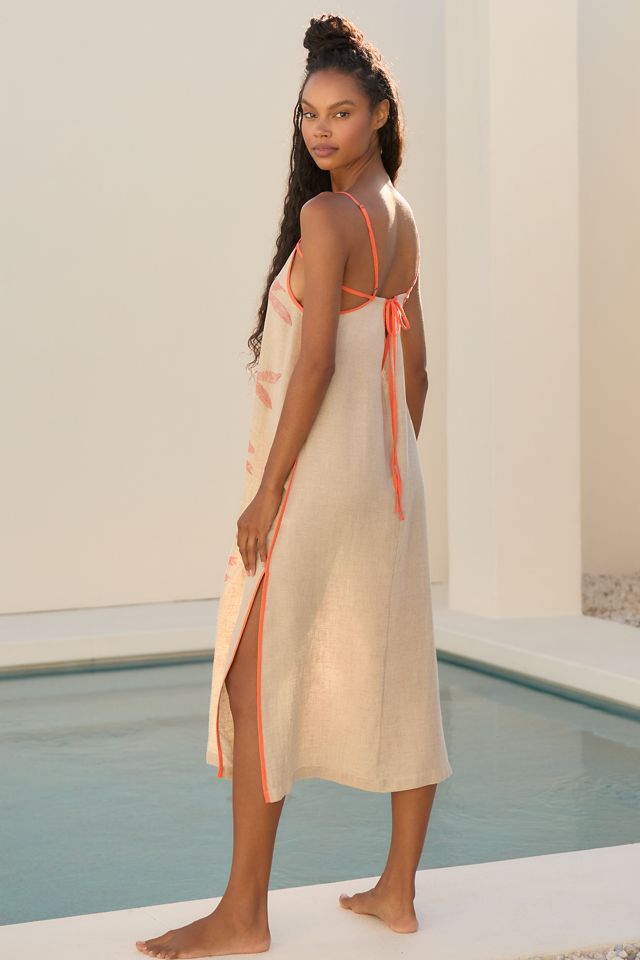 By Anthropologie Side-Slit Midi Dress #1