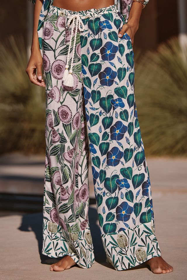 Celandine Relaxed Wide-Leg Linen Trousers #1