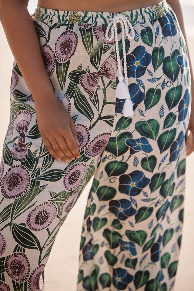 Celandine Relaxed Wide-Leg Linen Trousers #7
