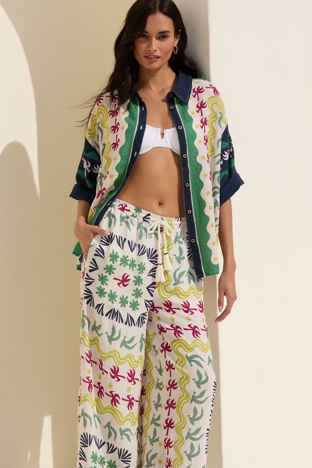 Camisa de Manga Corta de Mezcla de Lino Daniella Manini x Celandine #2