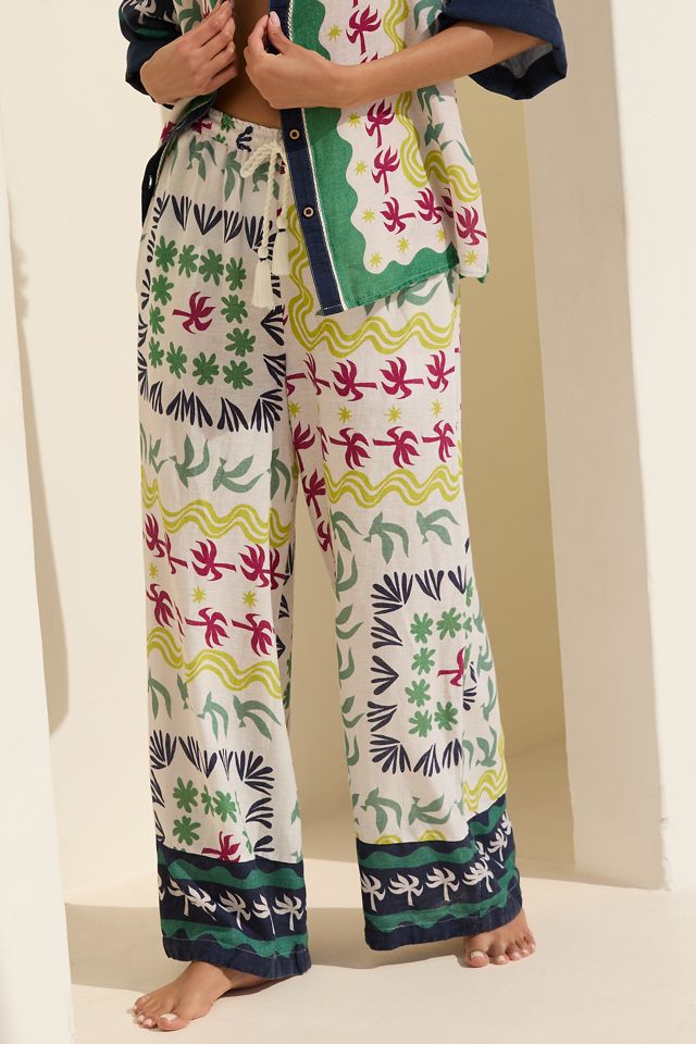 Daniella Manini x Celandine Linen Blend Wide-Leg Pull-On Pants #1