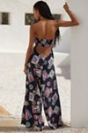 Farm Rio x Anthropologie Sleeveless Knit Graphic Jumpsuit