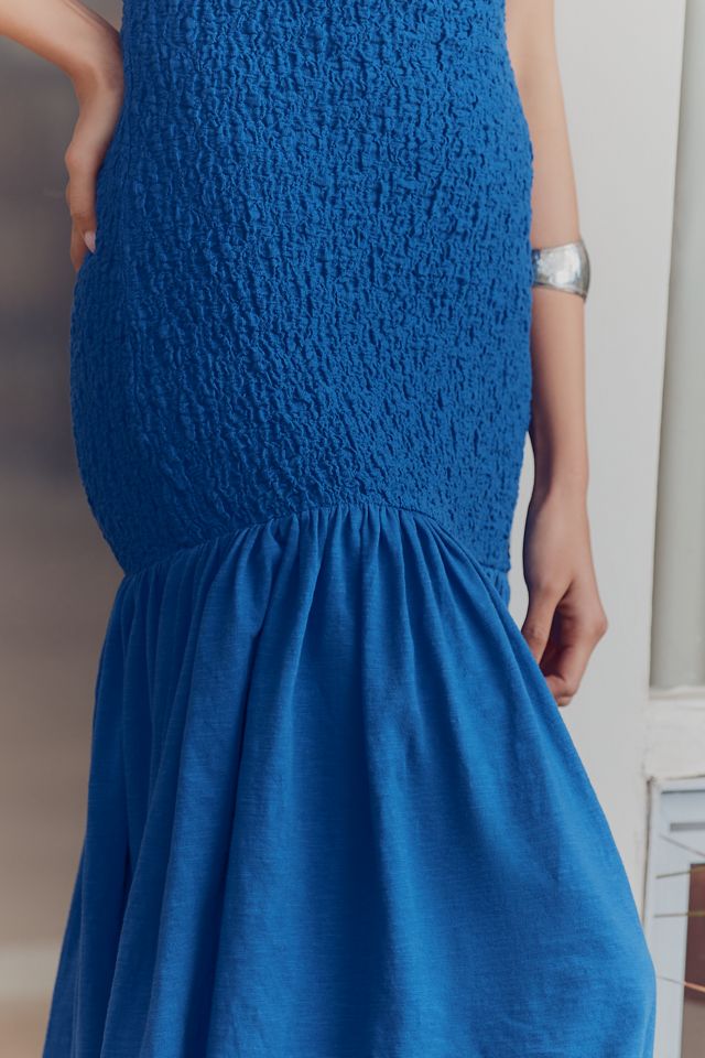 Celandine Strapless Popcorn Midi Dress #1
