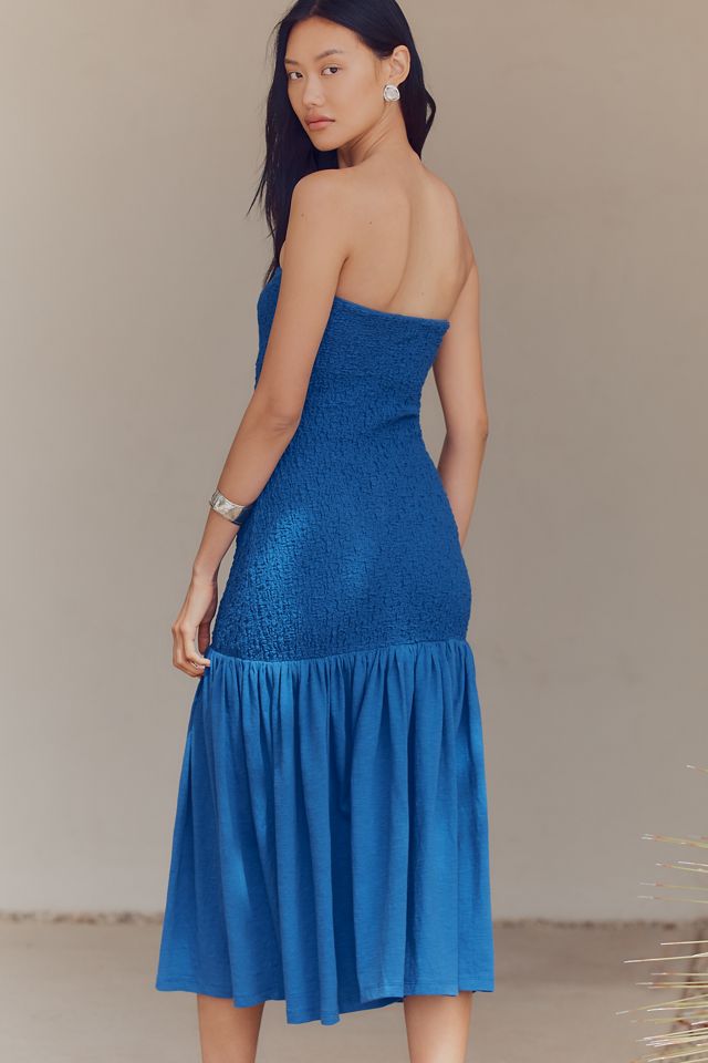 Celandine Strapless Popcorn Midi Dress #2