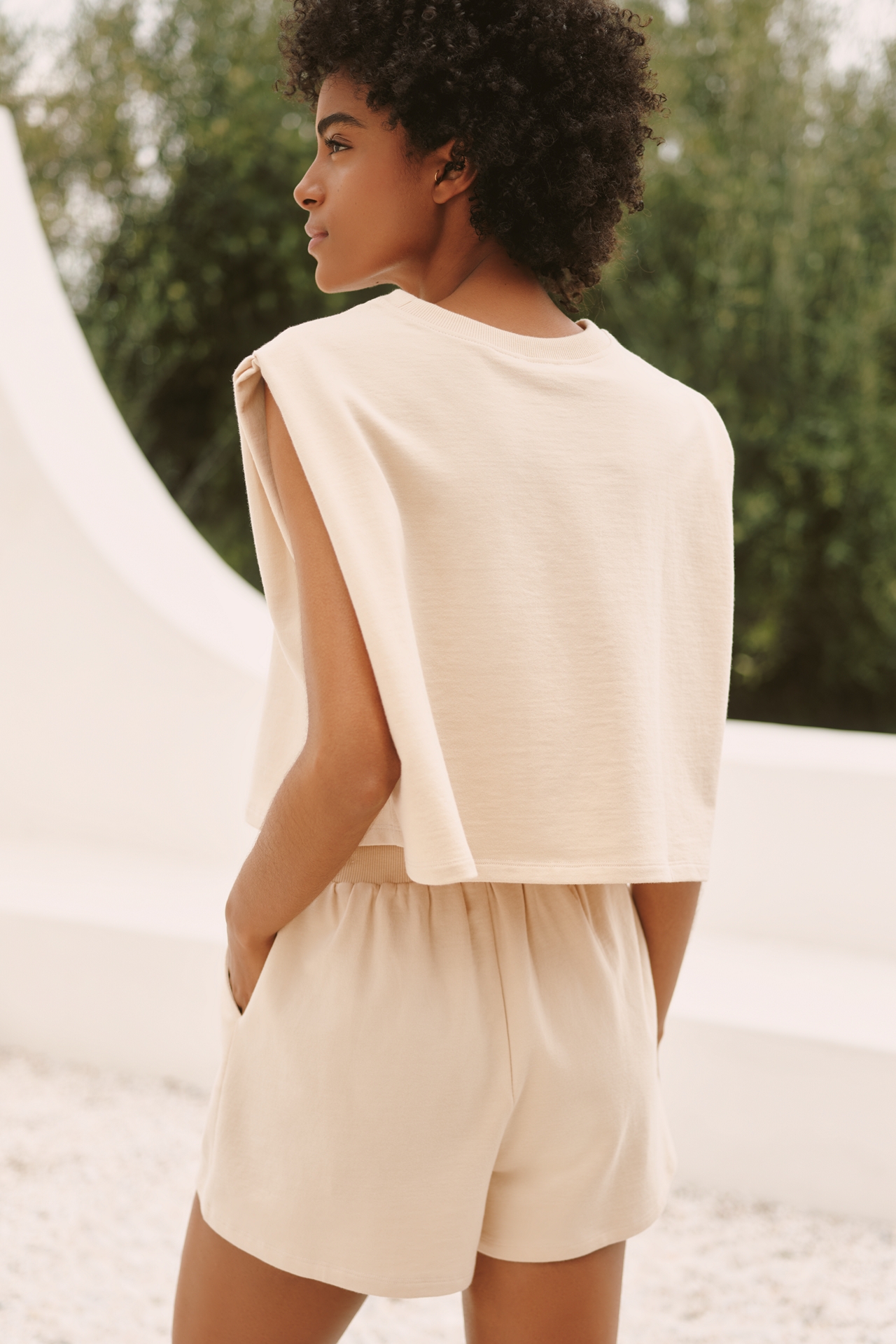 Celandine Coney Icon Embroidered Sweat Shorts