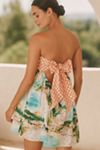 Celandine Strapless Patterned Bubble Mini Dress