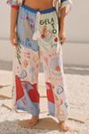 Jordan Nickson x Celandine Linen Blend Drawstring Wide-Leg Pants