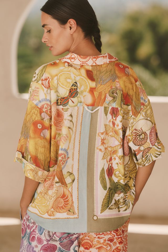 Emily Carter x Celandine Printed Linen Blend Shirt #2
