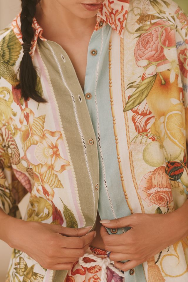 Emily Carter x Celandine Printed Linen Blend Shirt #3