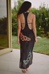 Celandine Sleeveless Rainforest Soutache Midi Dress