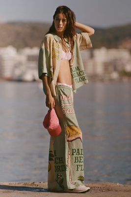 CELANDINE SHORT-SLEEVE LINEN BLEND BUTTONDOWN SHIRT