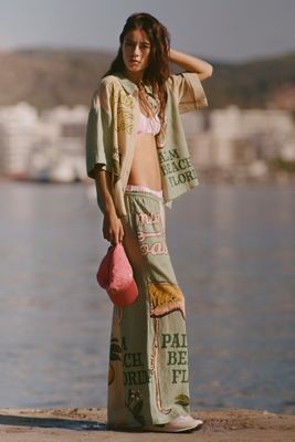 Celandine Short-Sleeve Linen Blend Buttondown Shirt