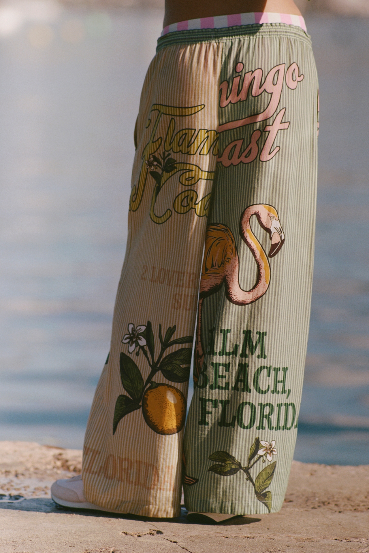 Celandine Wide-Leg Linen Blend Pants