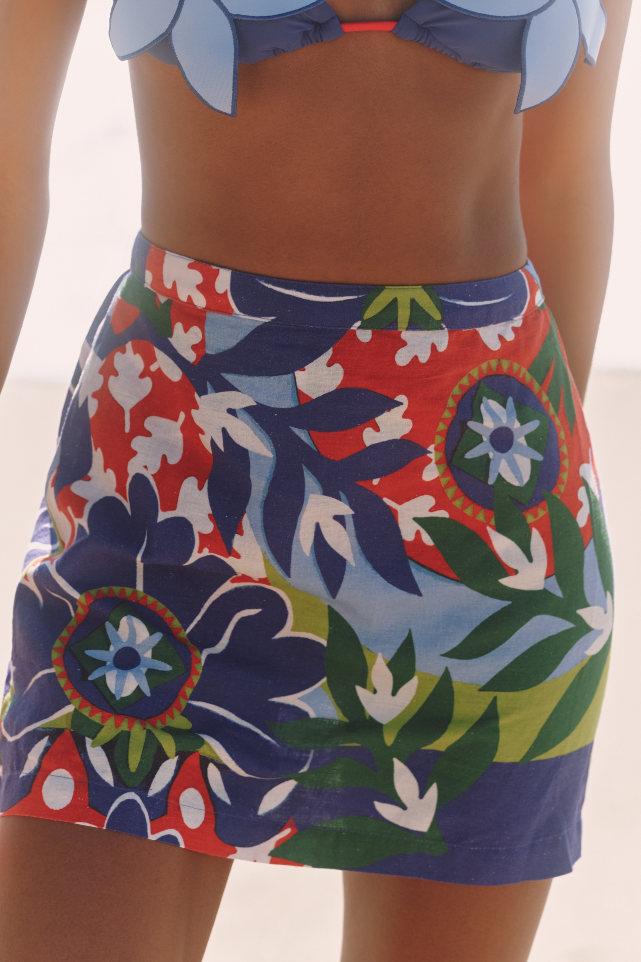 Claire Johnson x Celandine Linen Blend Mini Skirt