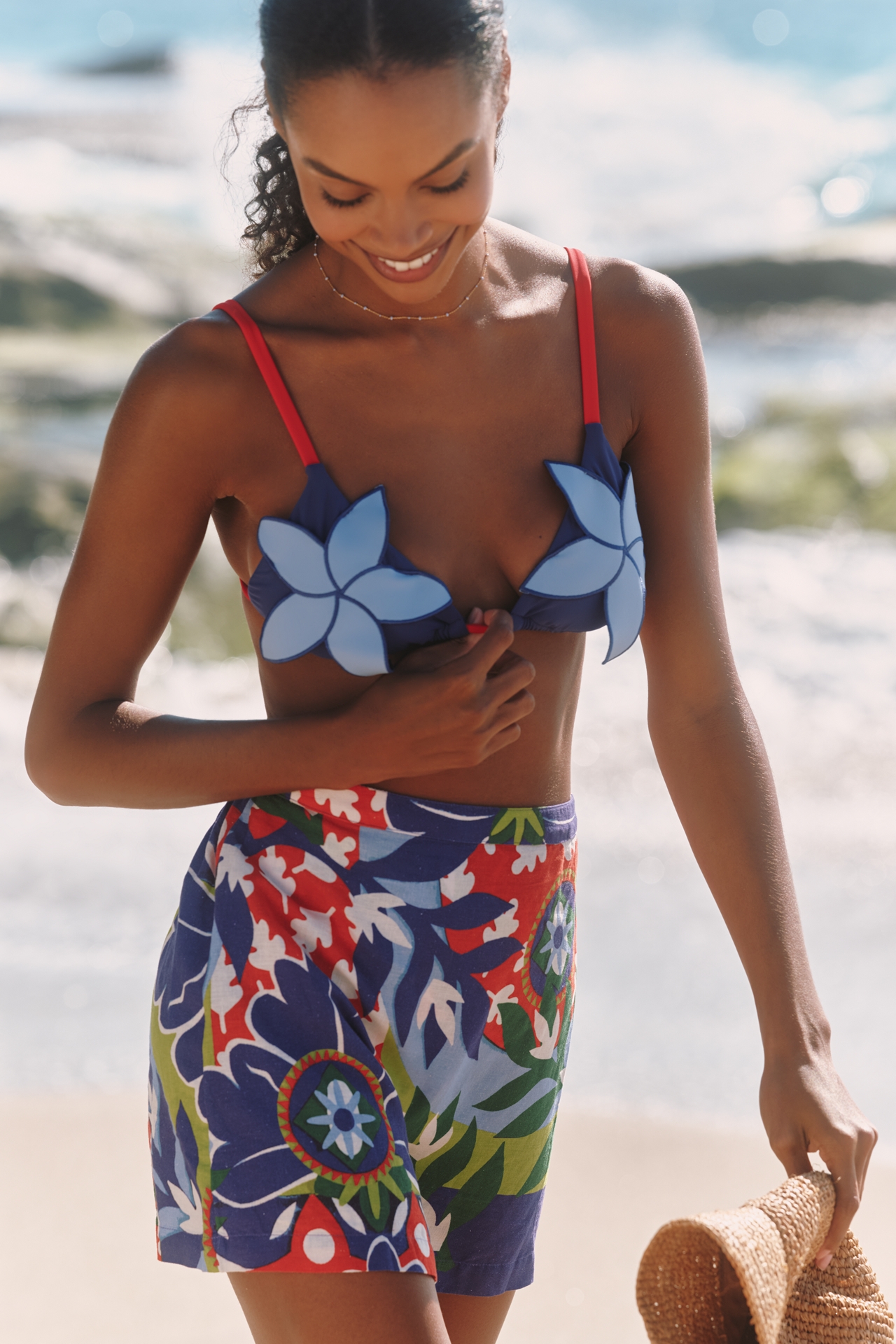 Claire Johnson x Celandine Linen Blend Mini Skirt